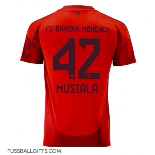 Bayern Munich Jamal Musiala #42 Fußballbekleidung Heimtrikot 2024-25 Kurzarm